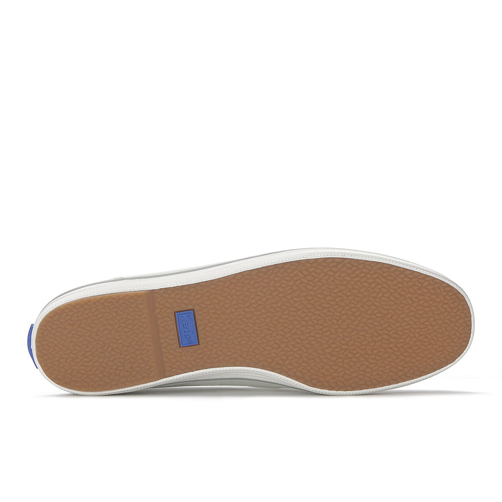 Keds Champion Slip Leather Foxing Stripe Sneaker Snow White
