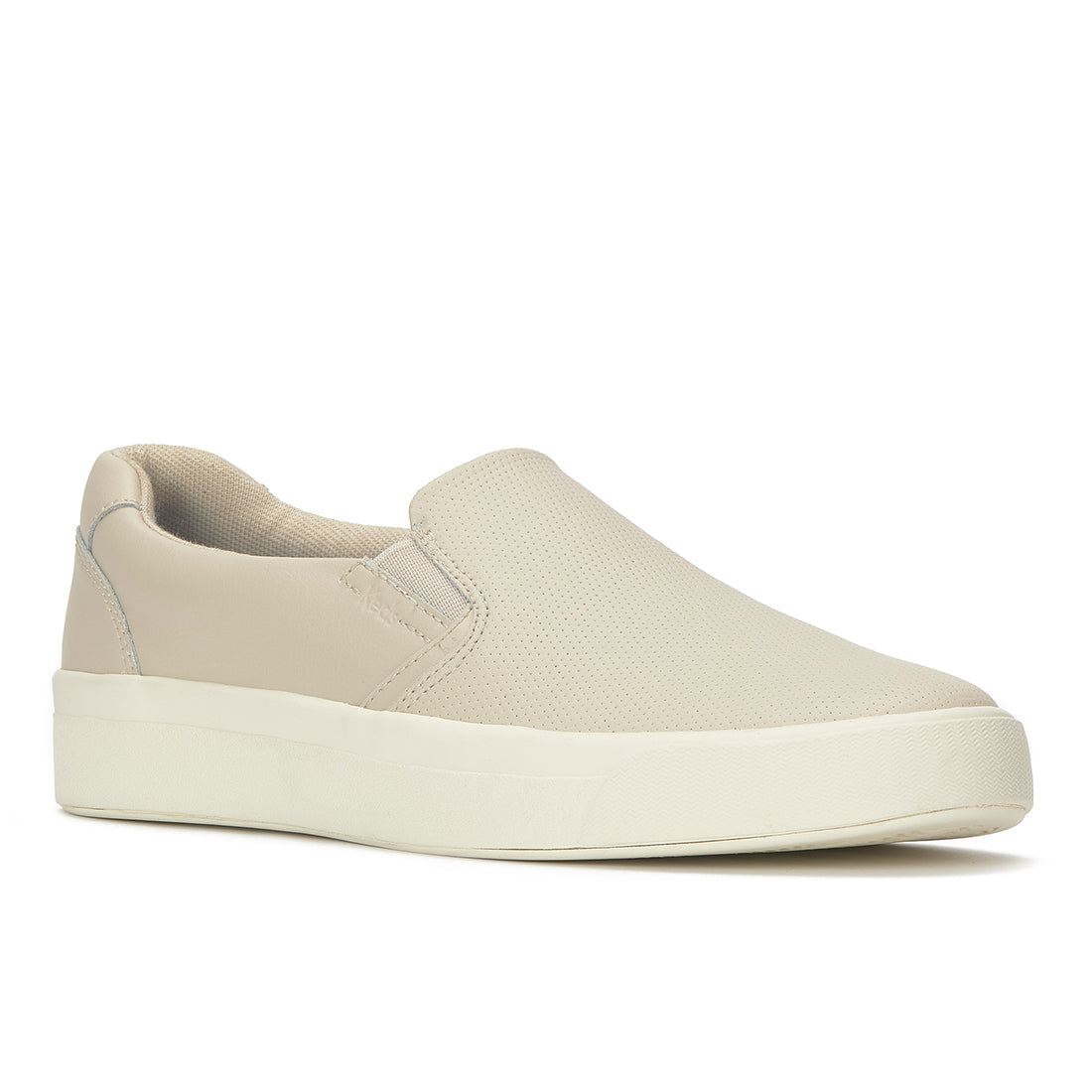 Keds Pursuit Slip Perf Leather Oatmeal