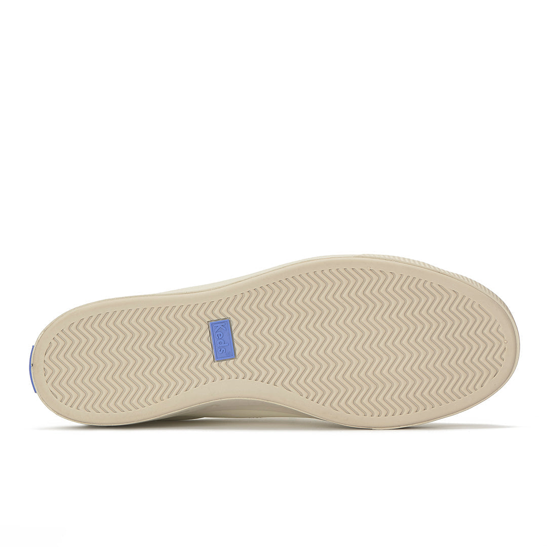 Keds Pursuit Zip Leather Dalmata Heel Egret/Black