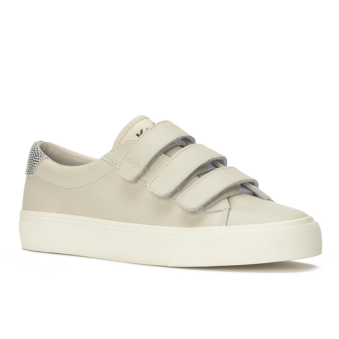Keds Jump Kick V Leather Dalmata Heel Oatmeal/Black