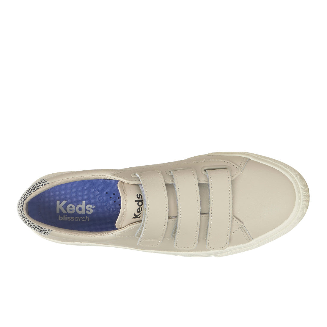 Keds Jump Kick V Leather Dalmata Heel Oatmeal/Black