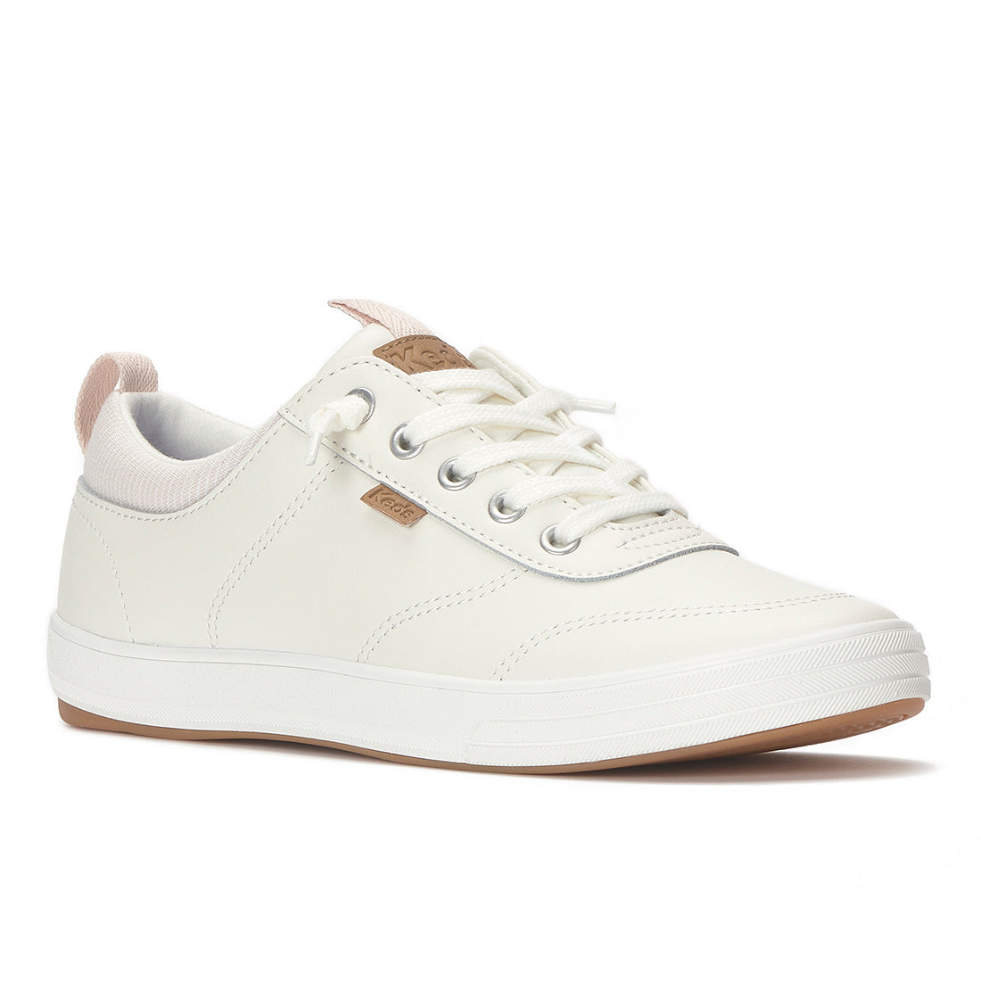 Keds Center III Slip-On Leather Snow White/Beige