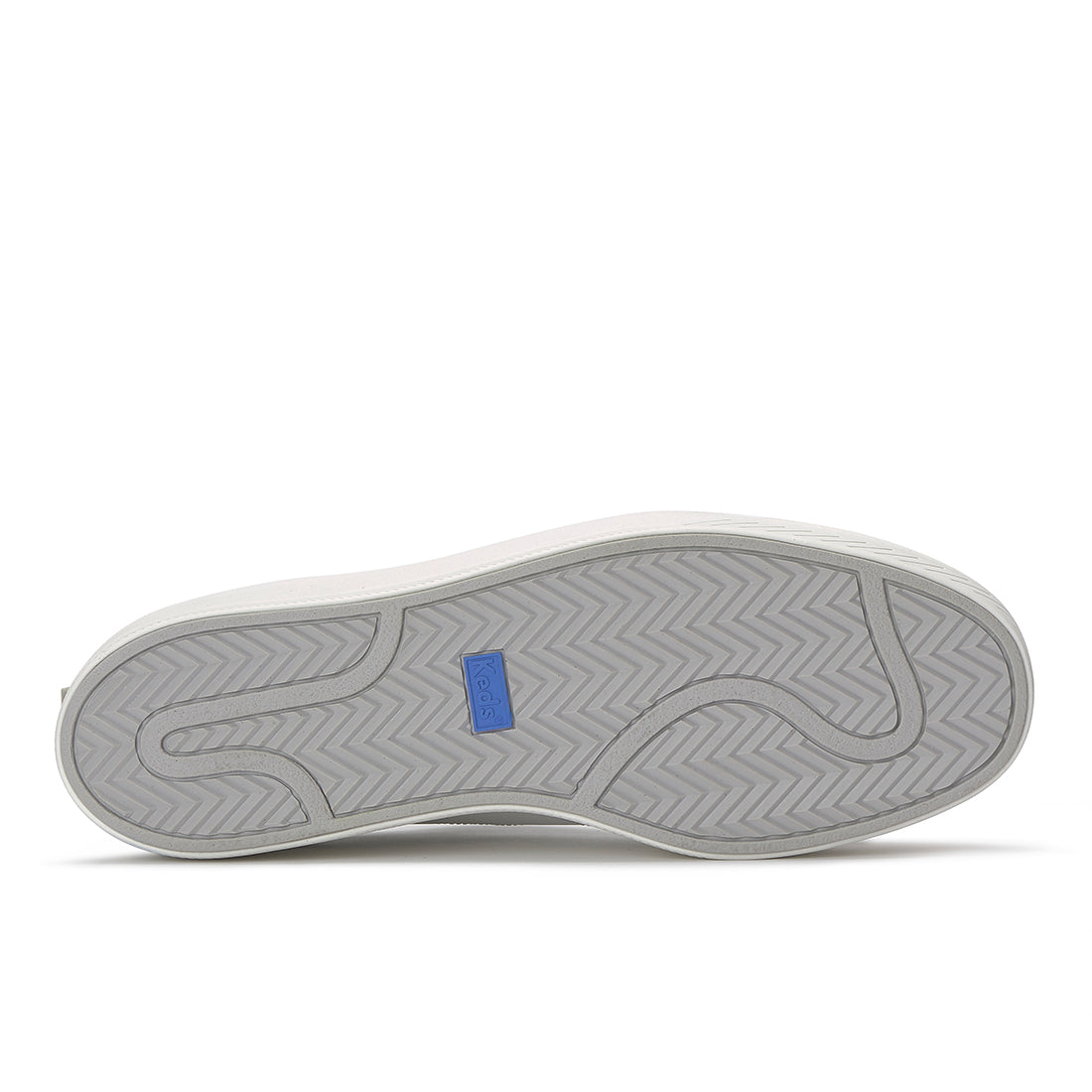 Keds Skyler II Leather Metallic Heel White/Grey/Silver
