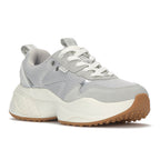 Keds Cross City Trainer Leather/Mesh Grey/Silver