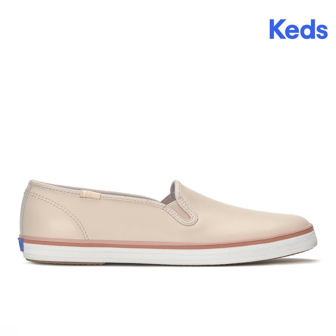 Keds Champion Slip Leather Foxing Stripe Blush Sneaker
