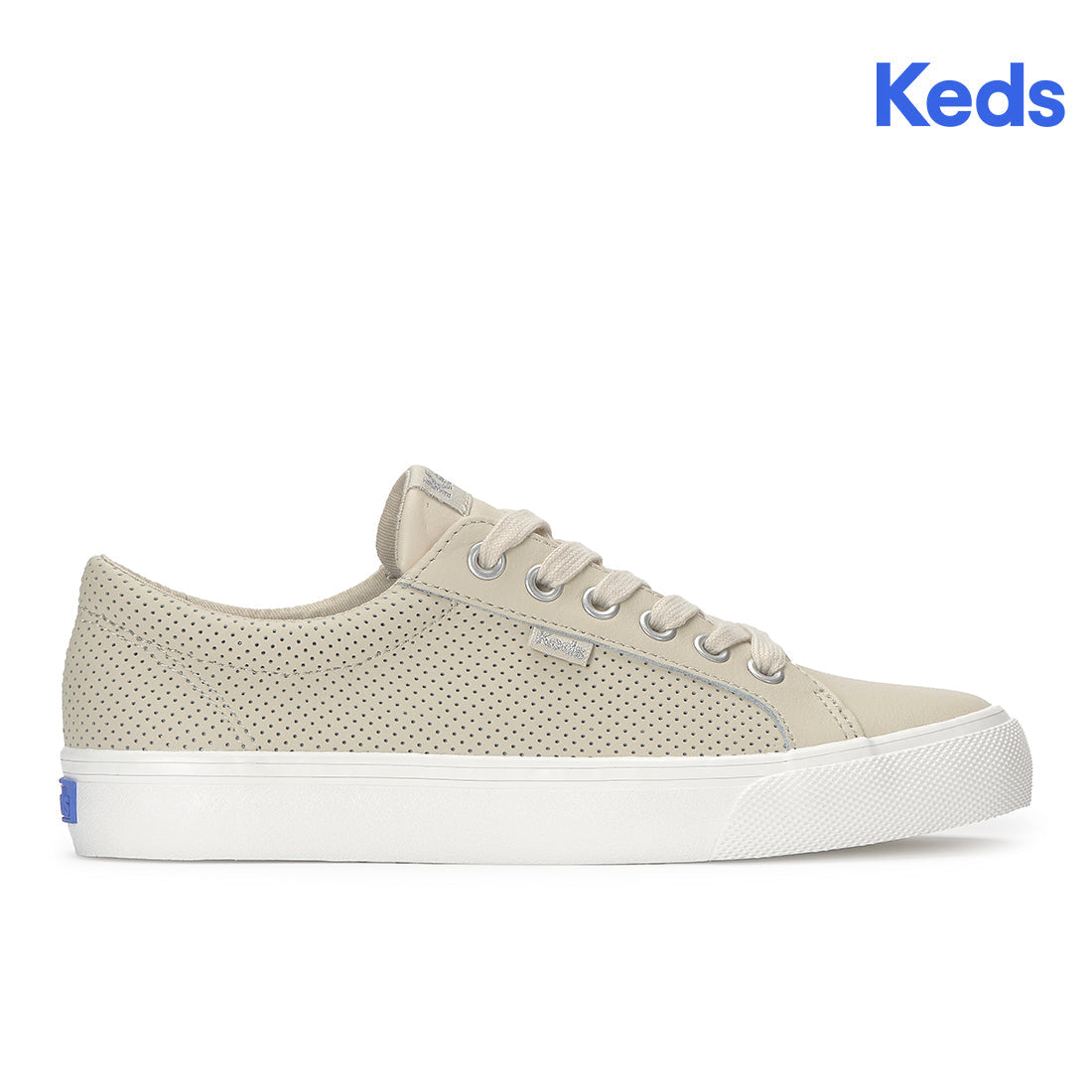 Keds Jump Kick T-Toe Perf Leather Oatmeal