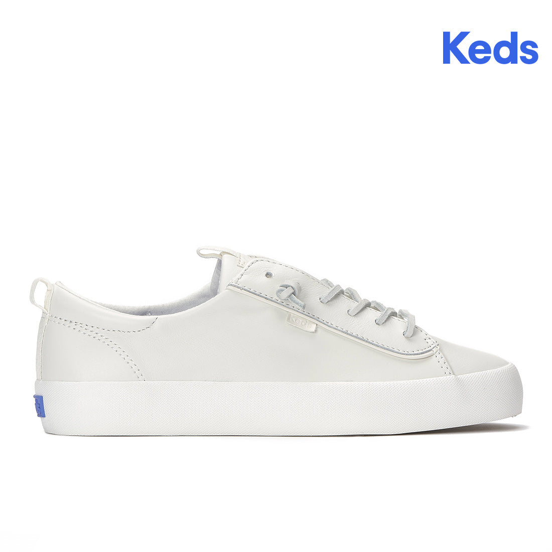 Keds Kickback Premium Leather Snow White