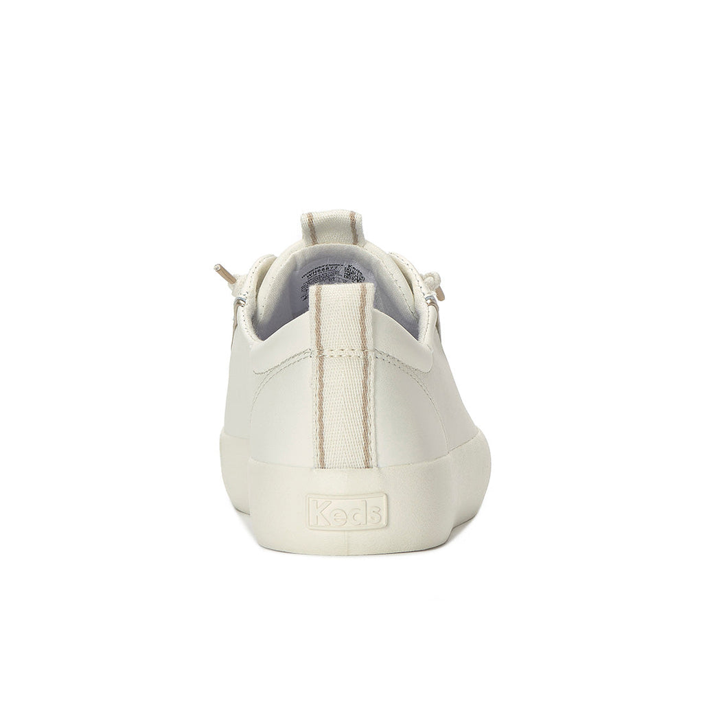 Keds Kickback Premium Leather Pop Binding Egret/Gold