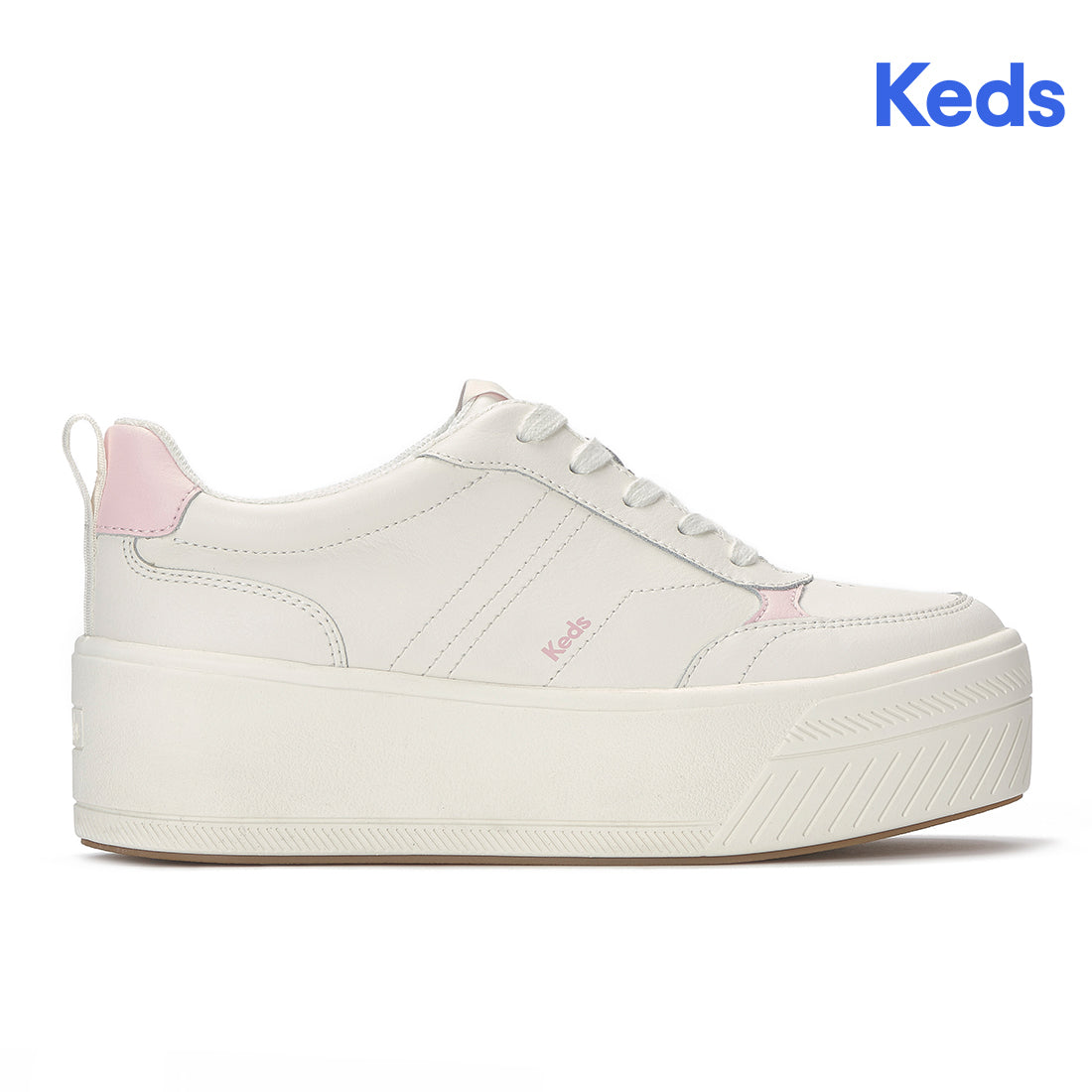 Keds Skyler II Leather Snow White/Light Pink