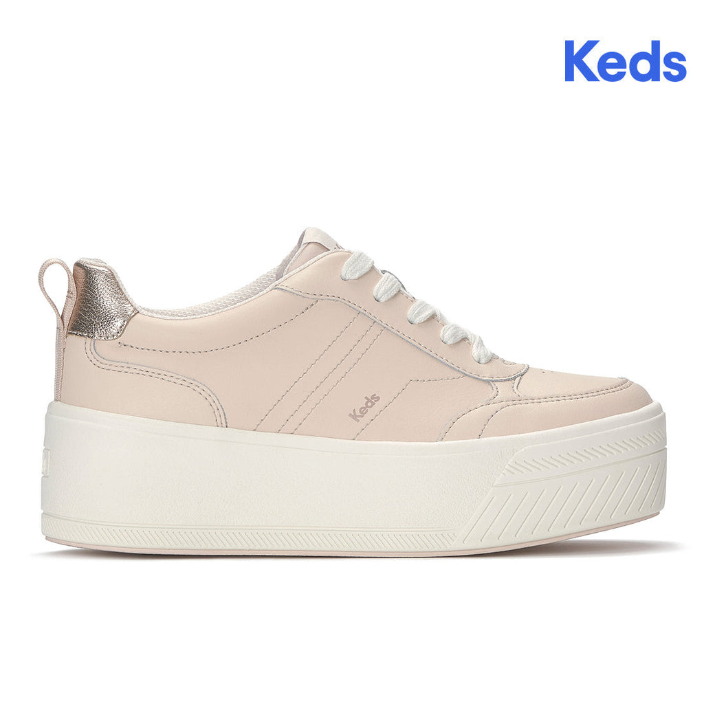 Keds Skyler II Leather Metallic Heel Blush