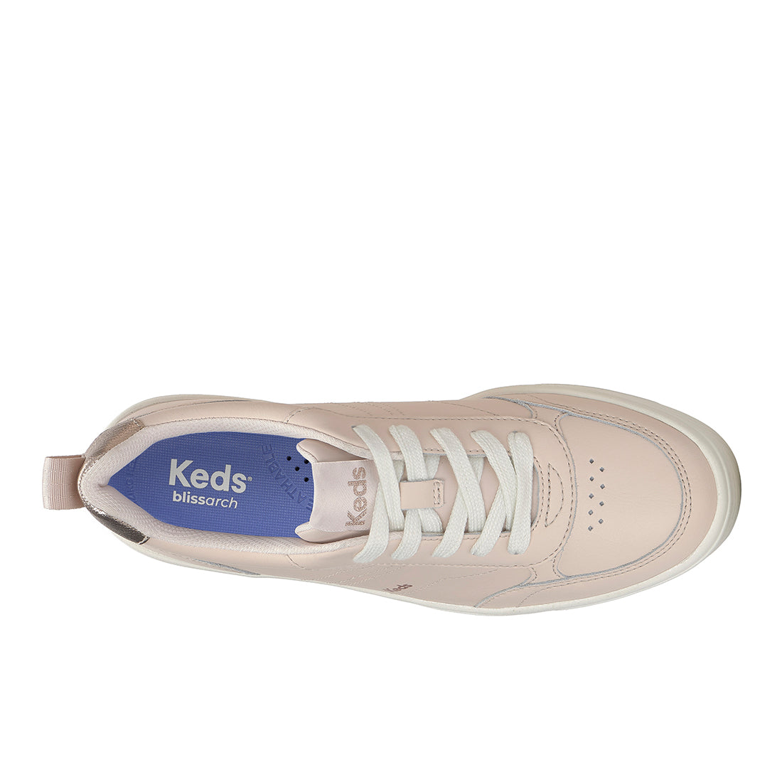 Keds Skyler II Leather Metallic Heel Blush