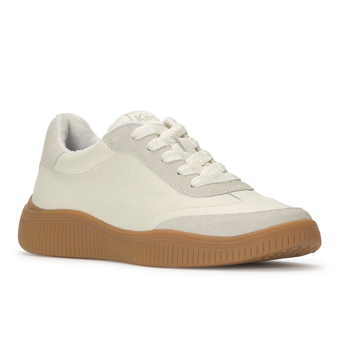 Keds Contest Perf Leather/Suede Egret/Oatmeal
