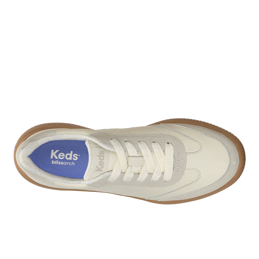 Keds Contest Perf Leather/Suede Egret/Oatmeal