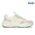 Keds Cross City Trainer Leather/Suede Ticking Stripe Lace Egret/Oatmeal