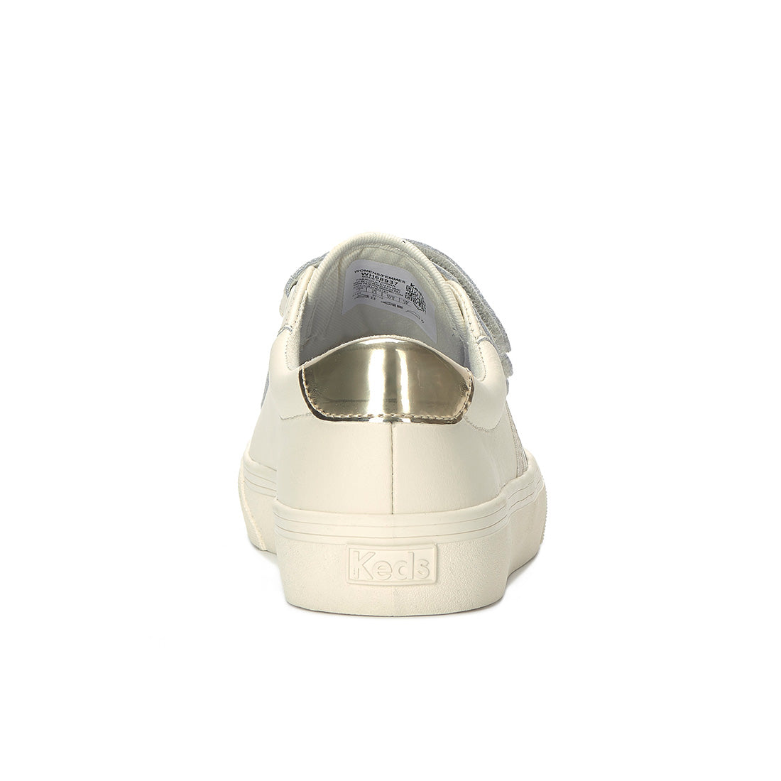 Keds Jump Kick V Leather Retro Logo Egret/Champagne