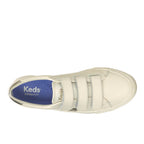 Keds Jump Kick V Leather Retro Logo Egret/Champagne