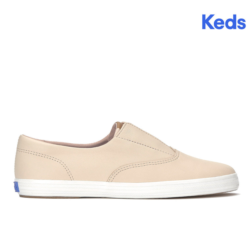Keds Champion Round Toe Slip Sneaker Leather Peony