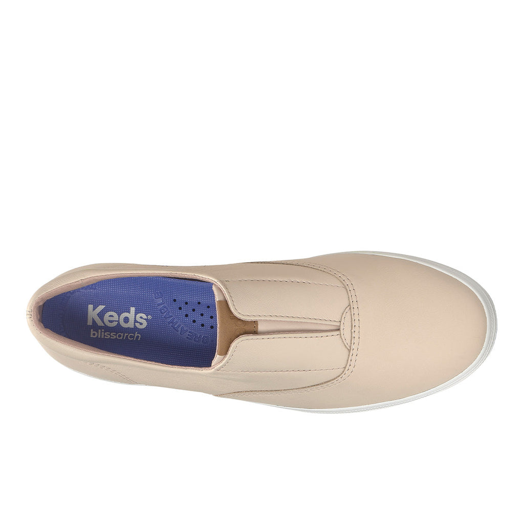 Keds Champion Round Toe Slip Sneaker Leather Peony