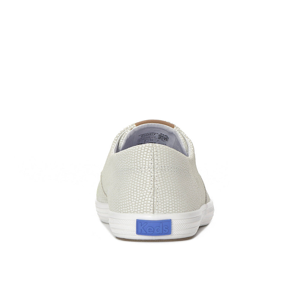 Keds Champion Round Toe Slip Dalmata Sneaker Leather Cream