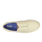Women's Keds Champion Round Toe Slip Leather Parchment Sneaker