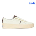 Women's Jump Kick Duo Leather Snow White/Chocolate Sneaker