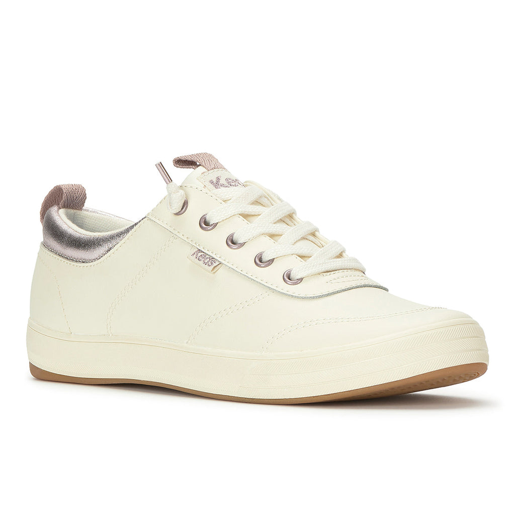 Women's Center III Slip On Leather Egret/Orchid Sneaker