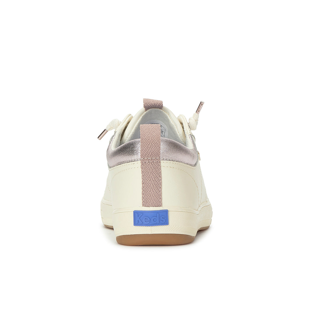 Women's Center III Slip On Leather Egret/Orchid Sneaker