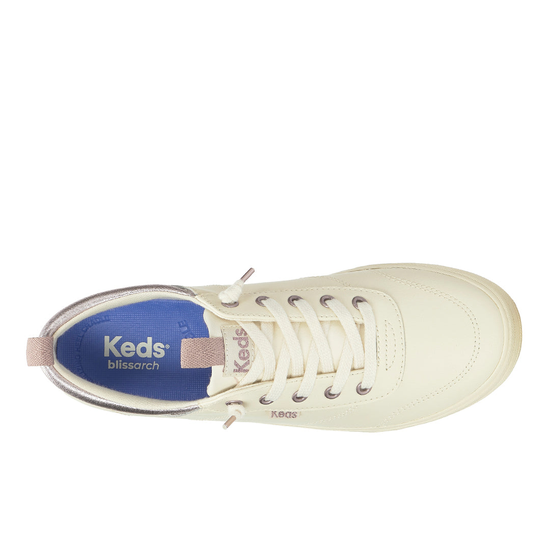 Women's Center III Slip On Leather Egret/Orchid Sneaker