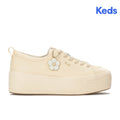 Women's Skyler Leather Daisy Charm Parchment Sneaker