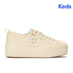Women's Skyler Leather Daisy Charm Parchment Sneaker