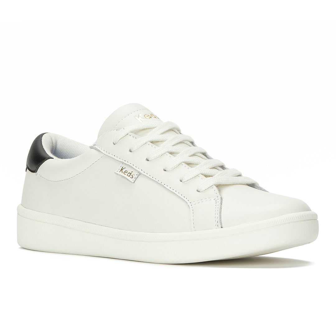 Women's Ace II Leather White/Black Sneaker