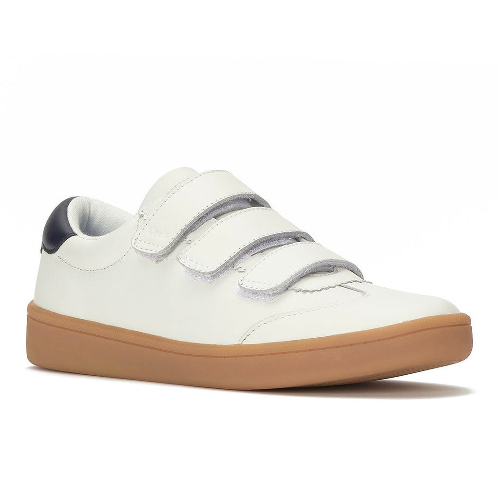 Women's Ace II V Leather Translucent Midsole White/Navy Sneaker