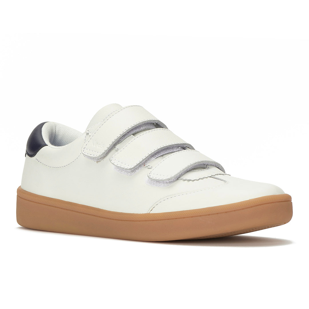 Women's Ace II V Leather Translucent Midsole White/Navy Sneaker
