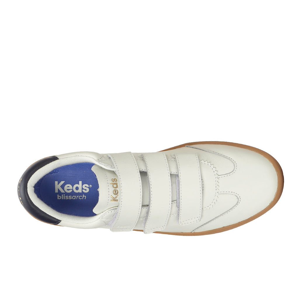 Women's Ace II V Leather Translucent Midsole White/Navy Sneaker