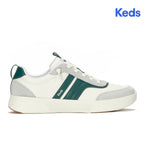 Women's Blisswalk Ubal Leather/Suede Snow White/Light Grey/Forest Green Sneaker