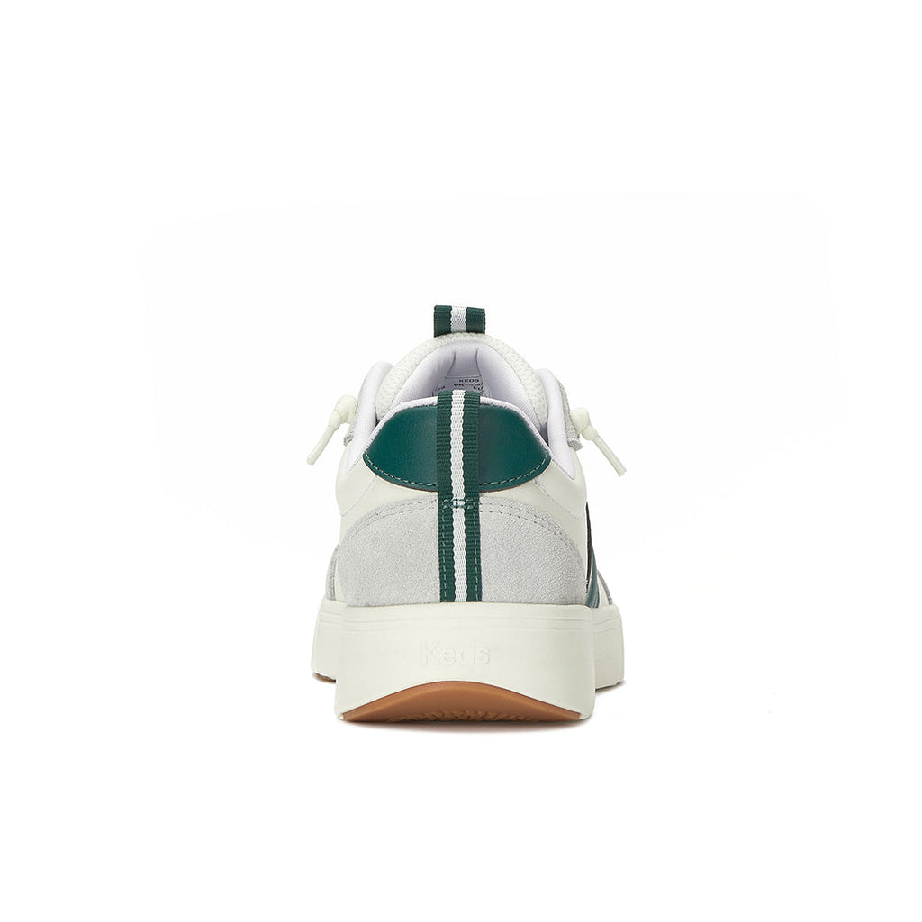 Women's Blisswalk Ubal Leather/Suede Snow White/Light Grey/Forest Green Sneaker