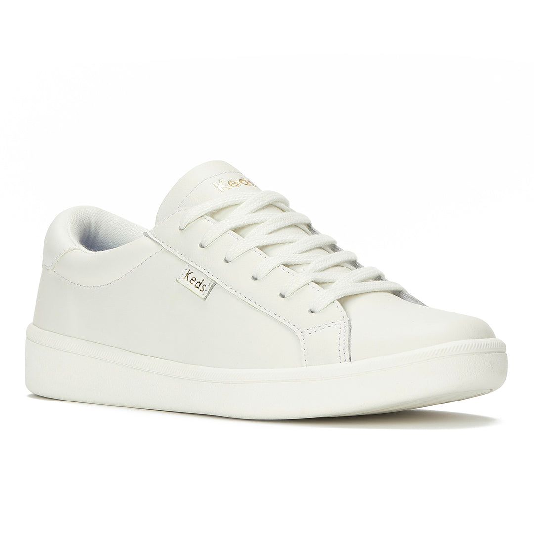 Women's Ace II Leather White Sneaker