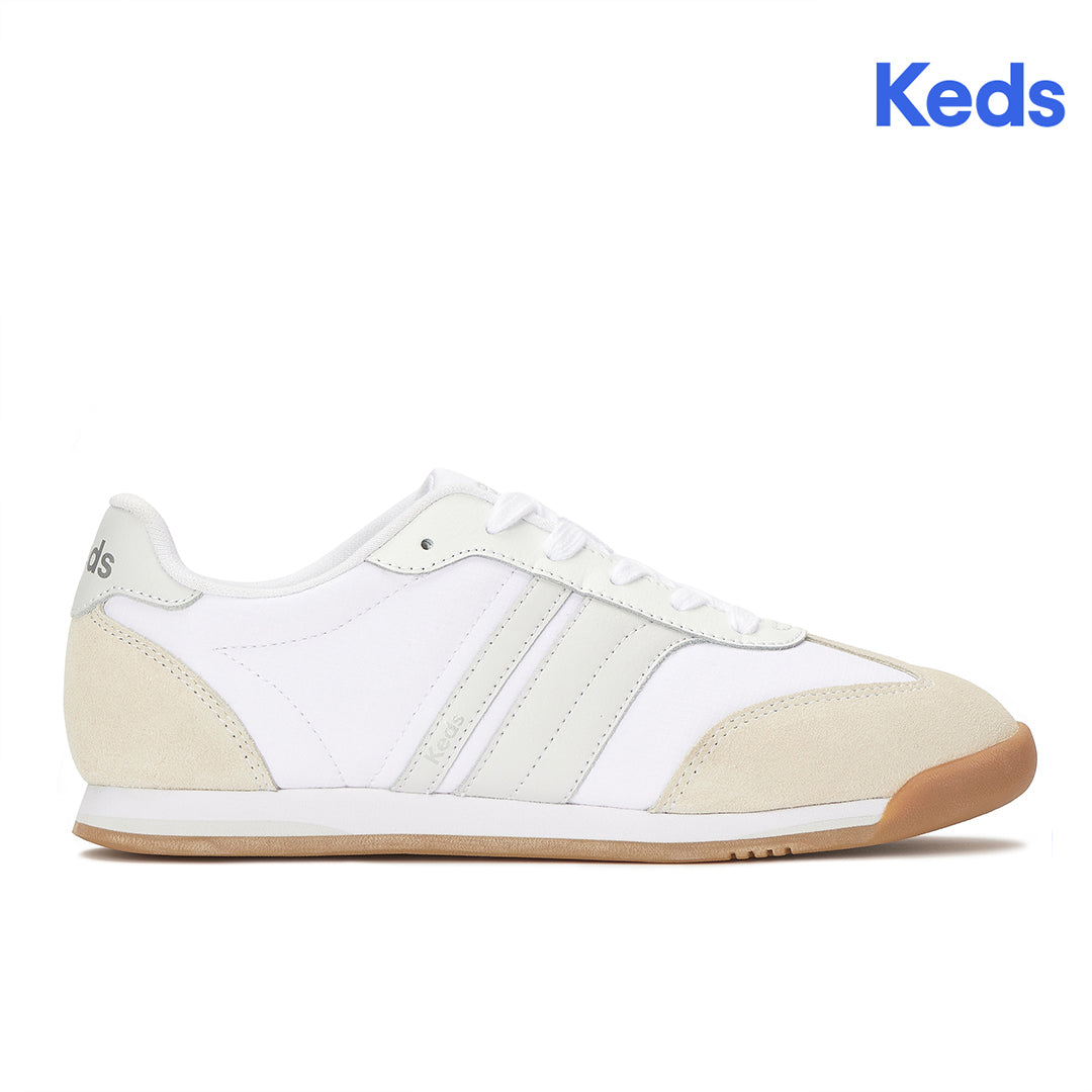 Women's Revival Nylon/Suede/Leather White/Grey Sneaker