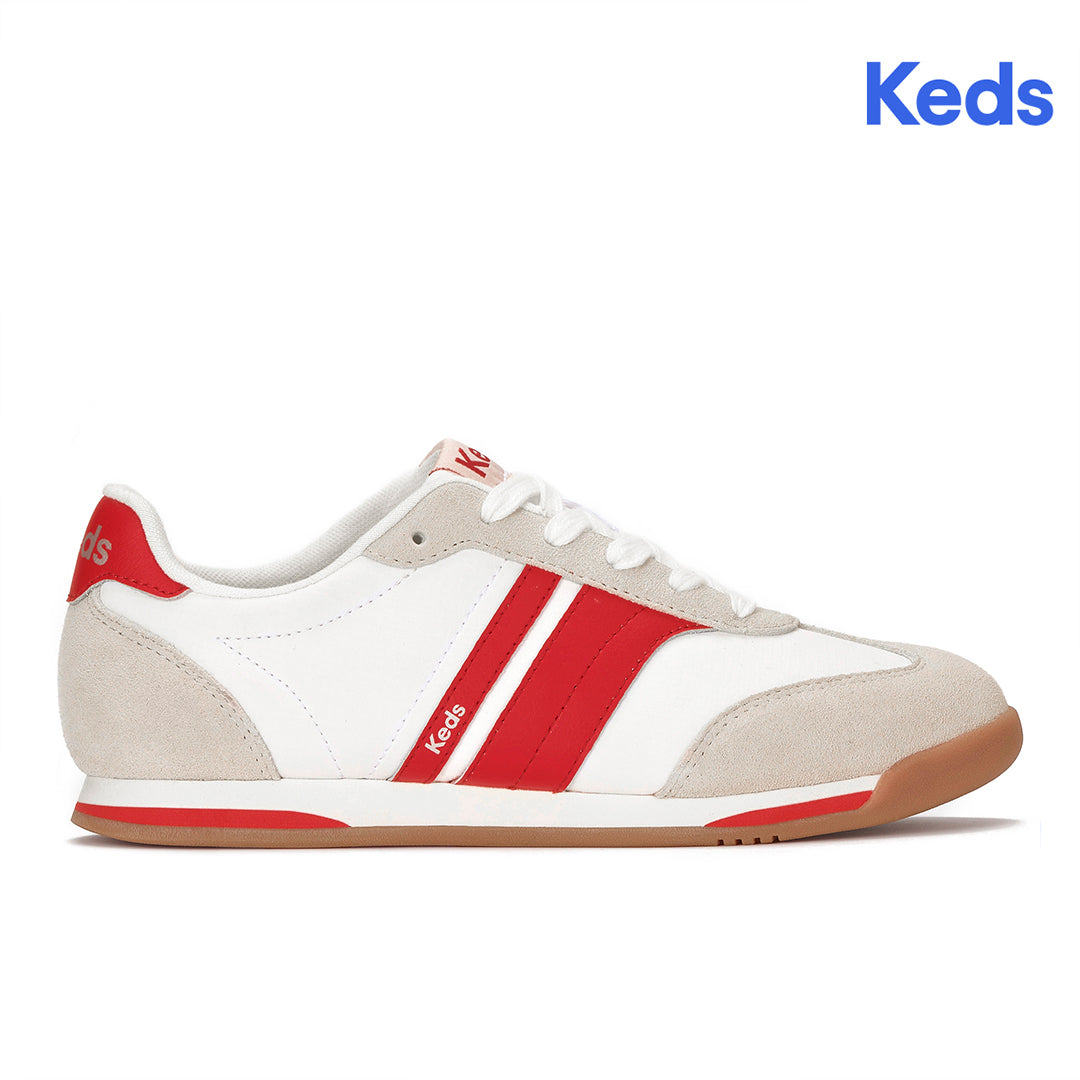 Women's Revival Nylon/Suede/Leather Snow White/Red Sneaker