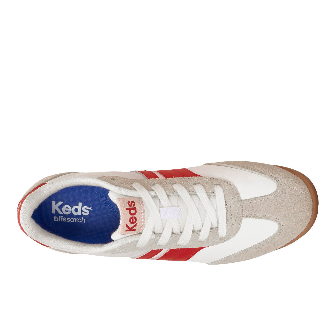 Women's Revival Nylon/Suede/Leather Snow White/Red Sneaker