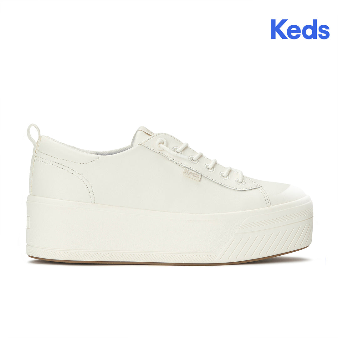 Women's Skyler Slip On Leather Snow White Sneaker