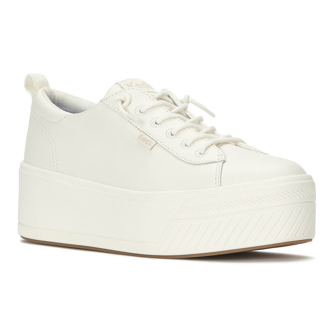 Women's Skyler Slip On Leather Snow White Sneaker