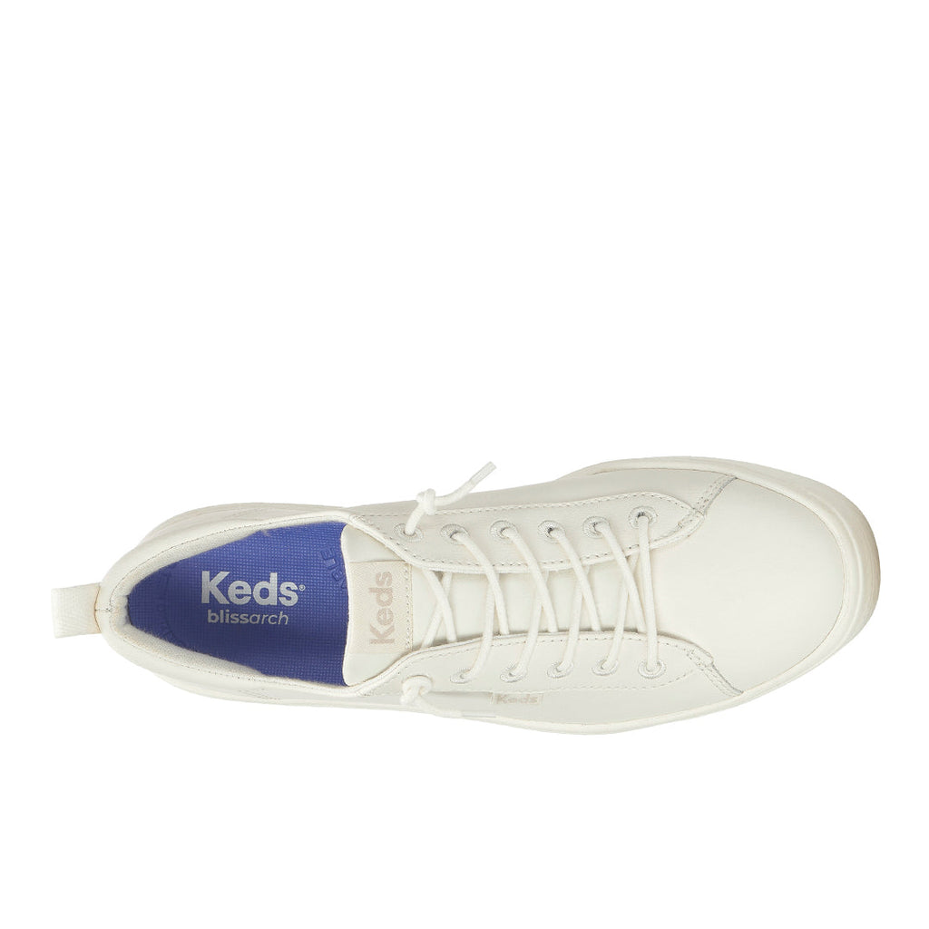 Women's Skyler Slip On Leather Snow White Sneaker