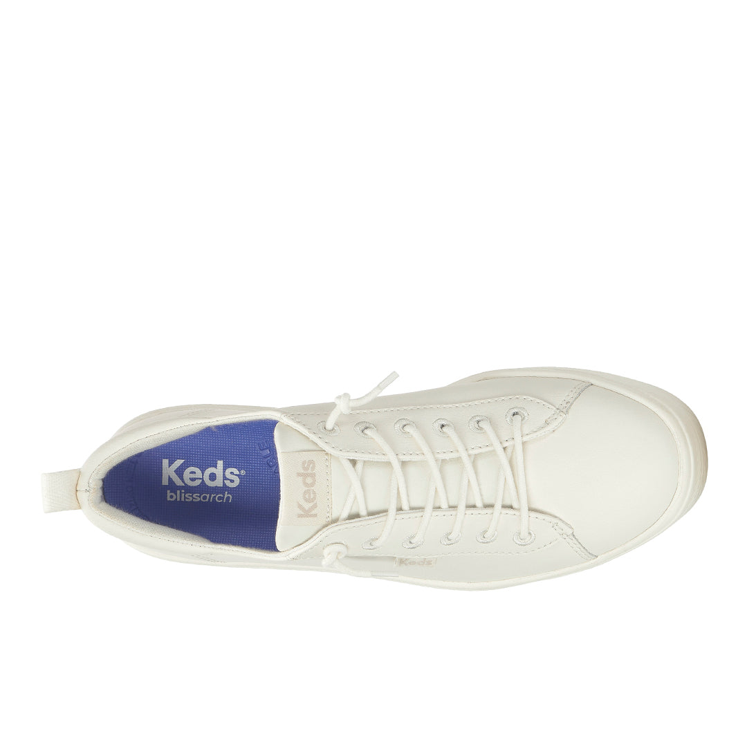 Women's Skyler Slip On Leather Snow White Sneaker