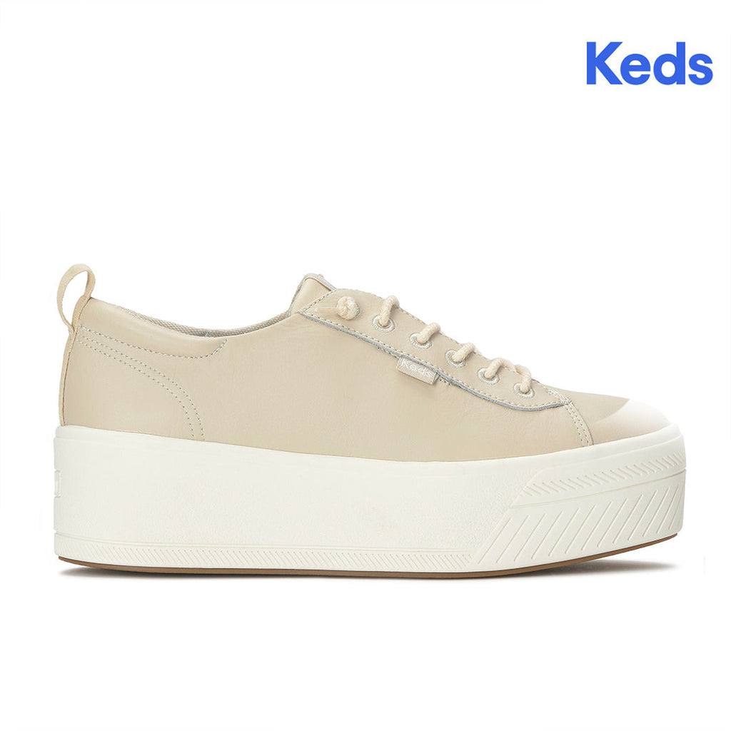 Women's Skyler Slip On Leather Oatmeal Sneaker