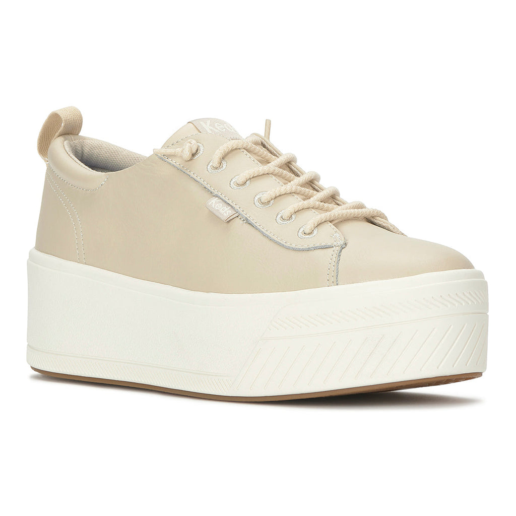 Women's Skyler Slip On Leather Oatmeal Sneaker