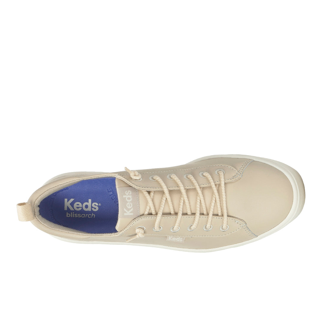 Women's Skyler Slip On Leather Oatmeal Sneaker