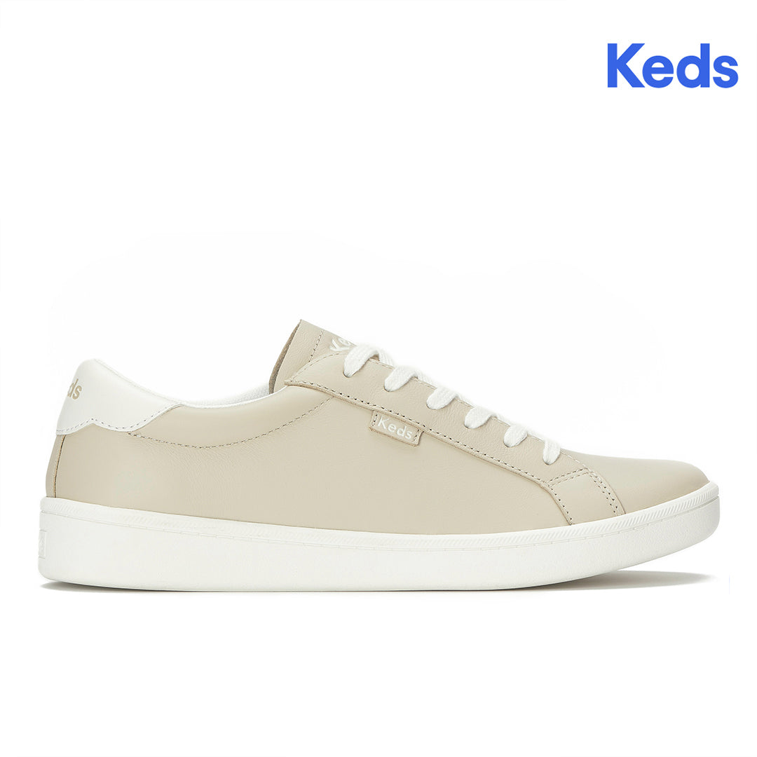Women's Ace II Leather Oatmeal/Snow White Sneaker