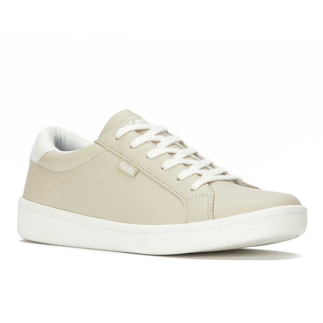 Women's Ace II Leather Oatmeal/Snow White Sneaker